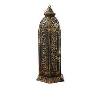 OOLA.DETAL Portavelas de hierro vintage con puerta que se puede abrir, reemplazo fácil de velas para festivales de Oriente Medio y el hogar