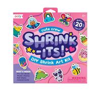Ooly Shrink-Its! 28 PC DIY Shrinking Art Kit That Creates Charms and Tags Includes 20 Plastic Pre Cut Charms and More! No Mess Art for Kids