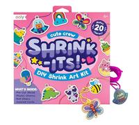 Ooly Shrink-Its Actividades de Pascua para niños, 28 piezas de manualidades para crear colgantes y colgantes, incluye 20 colgantes de plástico precortados y más, sin desorden para niños, lindo equipo