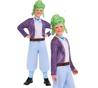 Oompa Loompa Disfraz Infantil Carnaval Disfraz Willy Wonka Edad 3-10