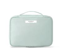 OonMan Bolsa de maquillaje para mujer, bolsa de cosméticos portátil, bolsa de almacenamiento de gran capacidad, Green Large, A