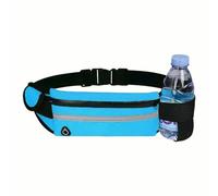 OonMan Cinturón para correr al aire libre, ciclismo, correr, fitness, botella de agua, impermeable, bolsa de cintura deportiva, Blue, A