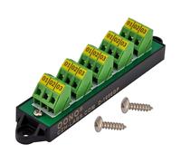 OONO D-1656GP - Módulo de distribución de bloque de terminales de 3 x 5 posiciones, 16 A, 300 V