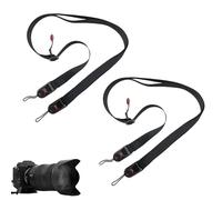 oooaooo 2 correas de hombro para cámara, universal, cierre rápido, correa para cámara con sistema de cierre rápido, correa para cámara, para colgar SLR DSLR digital o sin espejo, color negro