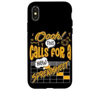 Oooh! This Calls For A New Spreadsheet Hilarious Accountant Carcasa para iPhone X/XS