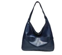 Ooomay Bag, The Maya Bag, Ooomay Maya Tote Shoulder Bags for Women, Solid color Leather Casual Trendy Soft Bags Room (Black)