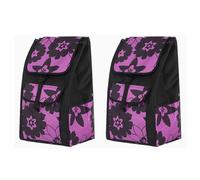 OOPDNEGAK 47L Bolsas De para Carrito De La Compra - 1/2PCS Bolsa De Almacenamiento Impermeable De Tela Oxford, Bolsas De Repuesto para Carrito De Compra con Bolsillos Laterales.(2pcs)