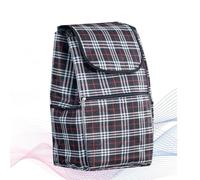 OOPDNEGAK Bolsa De Repuesto para Carrito Compra - 45L Bolsa De Almacenamiento Tela Oxford Impermeable, Bolsa Repuesto para Carrito Compra con Bolsillo Lateral Y Bolsillo Frontal(A)