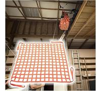 OOPDNEGAK Correas De Red De Carga Ajustables - Correas De Red De Elevación De Seguridad, Red De Elevación De Eslinga De Nailon Plana, Red De Carga De Palés(2 X 2M/Mesh/15cm/Load 2t)