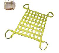 OOPDNEGAK Red De Carga Elástica Resistente - Correas De Red De Elevación De Seguridad Resistentes Al Desgarro, Red De Elevación De Eslinga De Nailon Plana, para Construcción(1 X 1M/Mesh 10cm/Load 2t)