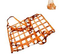 OOPDNEGAK Red De Elevación con Eslinga De Nailon Plana, Correas De Seguridad para Elevación Y Manipulación, Red De Carga para Caja De Camioneta(4 X 4M/Mesh 15cm/Load 2.5t)