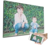 OOPS Cuadro personalizado con tu foto. Montado y listo para colgar. Impresión en foto lienzo sobre bastidor de 35mm. Hecho en España. (80x80)