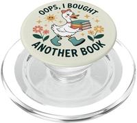 Oops I Bought Another Book Reader Funny Cute Goose Bookish PopSockets PopGrip para MagSafe