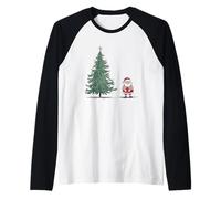 Oops I Forgot Santa Claus Árbol de Navidad Camiseta Manga Raglan