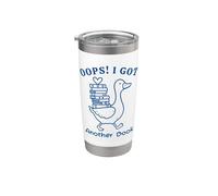 Oops I Got Another Book Lover Funny Vaso térmico de acero inoxidable de doble pared