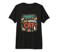Oops! I Got Another Cat - Divertido Amante de los Gatitos Retro para Hombres Cat Dad Camiseta Premium