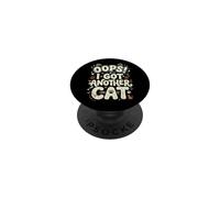Oops! I Got Another Cat Fun Kitten Lover Retro Mujeres Gato Mamá PopSockets PopGrip Adhesivo