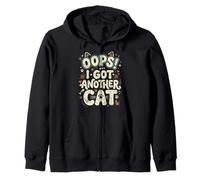 Oops! I Got Another Cat Fun Kitten Lover Retro Mujeres Gato Mamá Sudadera con Capucha