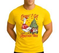 Oops I Got Another Tree Merry Goosemas Gans | Navidad Christmas X-Mas Camiseta para hombre, amarillo, 3XL