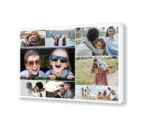 OOPS ORIGINALOOPS.COM, Lienzo collage personalizado con tus fotos. De 2 a 13 fotos, varios tamaños. Regalo personalizado. (120x80, 9 fotos - Rectangular)