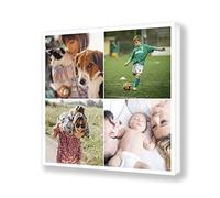 OOPS ORIGINALOOPS.COM, Lienzo collage personalizado con tus fotos. De 2 a 13 fotos, varios tamaños. Regalo personalizado. (70x70, 4 fotos - Cuadrado)