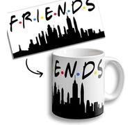 OOPS Taza Friends - Skyline New York - Tazas Originales para Regalar - Regalos Frikis - Mug Cerámica. 330ml. (Ney York Friends)