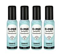 Oopsie Poopsie Summer Sea antes y despus de ir a spray de inodoro 2oz 4 paquetes de regalos - Eliminador de olor porttil