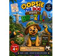 Oopsie the Dog Visits Brazil: A Fun Kids Coloring Book Full of Silly Mistakes and Learning Moments (Oopsie the Dog Passport Adventures)
