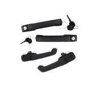 OOPUHKSY Manija Exterior De Puerta Para VW Para Golf 3 MK3 Para Cabrio GLX 1H0837207B 1H0837207C Negro Izquierda Derecha Exterior(Front RearX2)