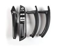 OOPUHKSY Para X5 X6 E71 E70 2007-2014 Tiradores De Puerta Interiores Reemplazar Cubierta Manija De Puerta De Coche Montaje Manija De Puerta De Coche (Fibra de carbon,Right hand drive)