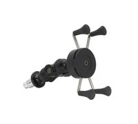 OOPUHKSY Soporte para Teléfono con Cargador USB para Motocicleta para YZF-R1 R1M/S R6 R6S 2006-2009(Black Without Charger)