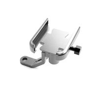 OOPUHKSY Soporte para teléfono móvil de Motocicleta Accesorios de Soporte para Manillar de Espejo navegador para Suzuki para Burgman AN125 AN200 AN400 AN650(Plata)