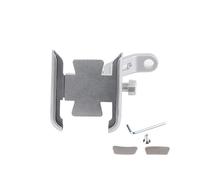 OOPUHKSY Soporte para Teléfono Móvil De Motocicleta para Suzuki para Burgman AN125 AN200 AN400 AN650 Accesorios Soporte para Manillar De Espejo De Navegador(Silver Mirror Holder)