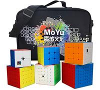 Oostifun FunnyGoo 6 Juego de Cubos mágicos sin Pegatinas con Bolsa de Transporte Especial, 2x2 3x3 4x4 5x5 6x6 7x7 Professional WCA Competition Cube Puzzle Set
