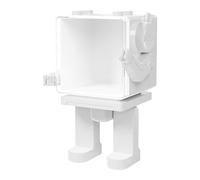 Oostifun FunnyGoo MoYu Cube - Soporte de exhibición con forma de robot blanco para cubo MoYu de 2 x 2 y 3 x 3, para almacenar y mostrar el cubo (U4G2438a)