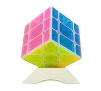 Oostifun Icy Amber Cube Yileng 3x3x3 Cubos Forma Mod Twisty Twisty Puzzle Irregular Smooth Cubes Puzzles Juguetes del Rompecabezas del Teaser del Cerebro con un trípode del Cubo