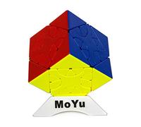 Oostifun MoYu MoFang JiaoShi Meilong HunYuan Cubo de Giro Oblicuo HunYuan Skewb Puzzles Cube Multicolor con un trípode de Cubo (Style-3)