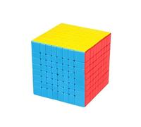 Oostifun MoYu MoFang JiaoShi MFJS Meilong 8 Cubo 8x8x8 Cubado Aula Meilong 8 Puzzle Multicolor con Soporte
