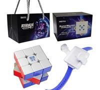 Oostifun MoYu Super WeiLong 3 x 3 dados de 8 m, núcleo de bola 2.0, 3 x 3 x 3 x 3 cm, velocidad mágica, cubo MagLev Master Cube sin pegatinas, 8 m MagLev núcleo de bola Magik versión, MY8291