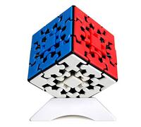 Oostifun OJIN YUMO Gear Cube 3x3 Rompecabezas KungFu Cubes 3D Puzzle 3x3x3 Smooth Puzzle Juguetes con un trípode de cubo (multicolor)