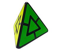 Oostifun Pyraminx Duo Irregular Pyraminx Cubo Pirámide Triángulo Cuatro Ejes Tetraedro Puzzle Cerebro Teaser (Negro)