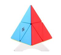 Oostifun YongJun YJ 2x2 Pirámide Suave Pyraminx 2x2 Rompecabezas de Cubo Triángulo de pirámide Tetraedro de Cuatro Ejes Rompecabezas Pyraminx con un trípode de Cubo (Sin Etiqueta)