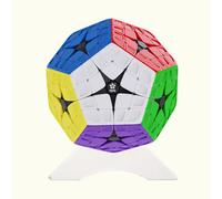 Oostifun YuXin HuangLong 4x4x12 Megaminx Dodecaedro 4x4 Cuatro Capas Gigaminx Megaminx Dados 12 Superficie Cubo Sin Pegatinas (edición estándar)