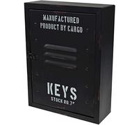 ootb Caja de Llaves de Metal, Negro, 30 x 23 x 9 cm