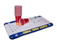 ootb-Colchón de Aire, Piscina Pong Game, Aprox. 152 x 76 x 15 cm, Incluye 20 Vasos de plástico y 2 Bolas de Ping, en Caja de Regalo, Color carbón, (out of The Blue 91/4025)