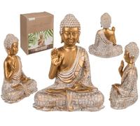 out of The Blue - Figura Decorativa de Buda (16,5 x 10 x 21 cm, polirresina, en Caja de Regalo)