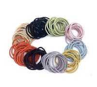 OOTDAY 150 gomas para el pelo para mujer, trenzadas, elegantes y trenzadas con agarre fuerte, bandas elásticas para el pelo, para cabello fino y grueso y rizado para mujeres/niñas/niños