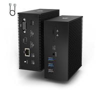 OOTDAY Estación de Acoplamiento Dual Monitor para MacBook Pro/Air, 16 en 2 Triple Pantalla, estación de Acoplamiento USB C con 2 HDMI 4K, VGA, PD 100W, USB-C 3.0, 5USB A, Compatible con macOS Windows