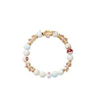 OOTMAO 12 pulseras con cuentas de cristal de constelación para mujeres y hombres, piedra natural, hechas a mano, para cáncer, Virgo Leo, joyería de amistad energética, talla única, Ágata