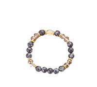 OOTMAO 12 pulseras con cuentas de cristal de constelación para mujeres y hombres, piedra natural, hechas a mano, para cáncer, Virgo Leo, joyería de amistad energética, talla única, Ágata